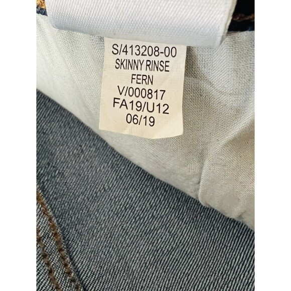 Old Navy Pop Icon Women's Size 4 w28 Blue Denim Mid-Rise Skinny Leg Jeans - Picture 8 of 8